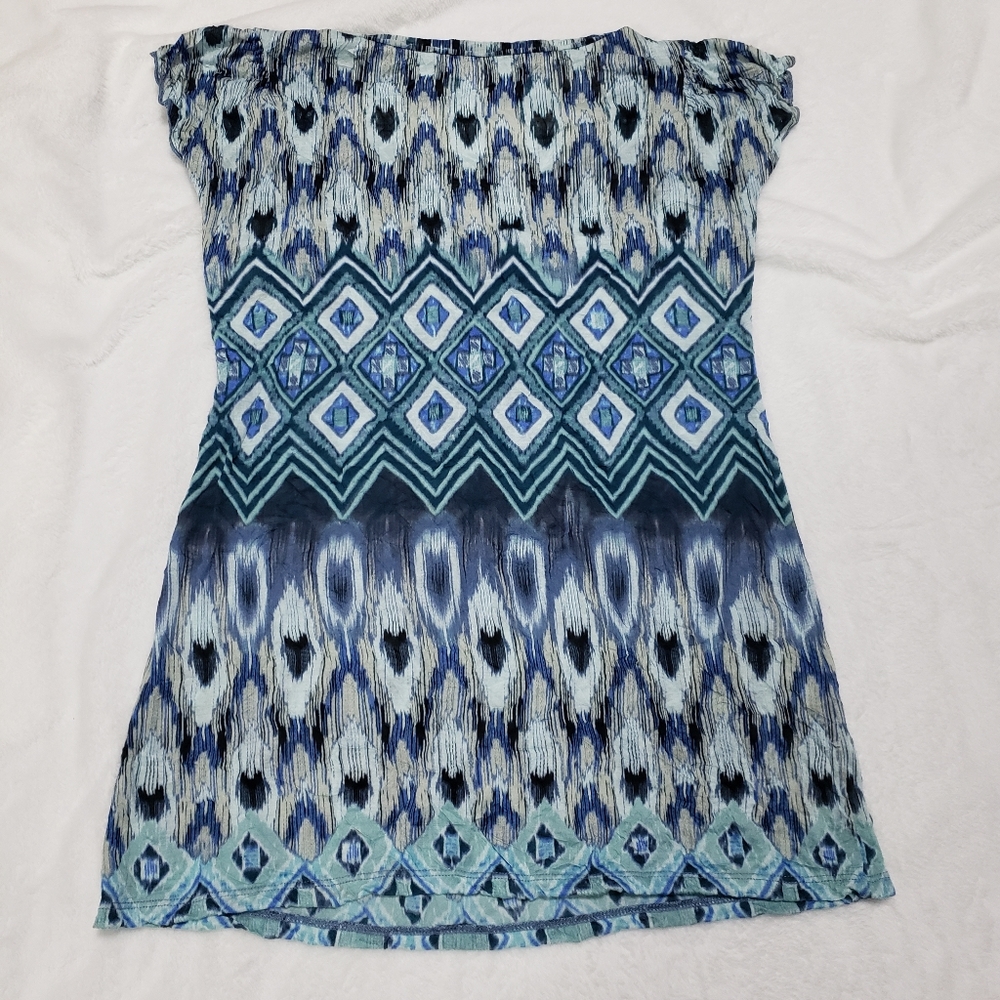 Blue Patterned Top - Picture 9 of 9